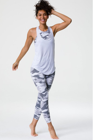 Image Title Onzie Glossy Flow Tank - White